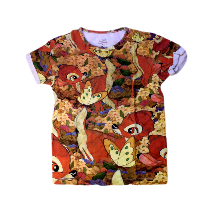 A Multicolour Short Sleeve T Shirts from Eleven Paris in size 6T for girl. (Front View)