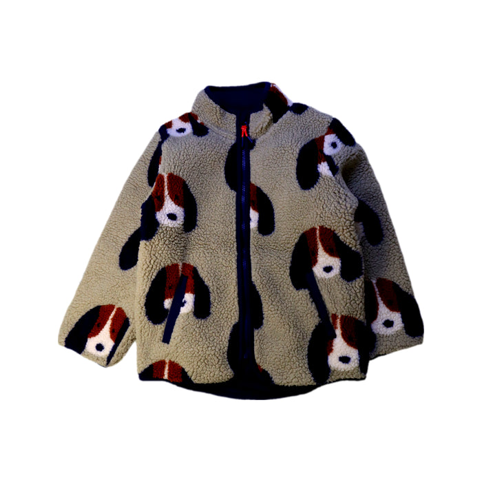 A Beige Puffer/Quilted Jackets from Boden in size 6T for neutral. (Front View)