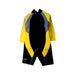 A Yellow Wetsuits from Minnex in size 4T for neutral. (Front View)