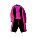 A Pink Wetsuits from Aquasport in size 6T for girl. (Back View)