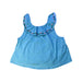 A Blue Sleeveless Tops from Cyrillus in size 4T for girl. (Front View)