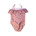 A Pink Swimsuits from Petit Bateau in size 6T for girl. (Back View)