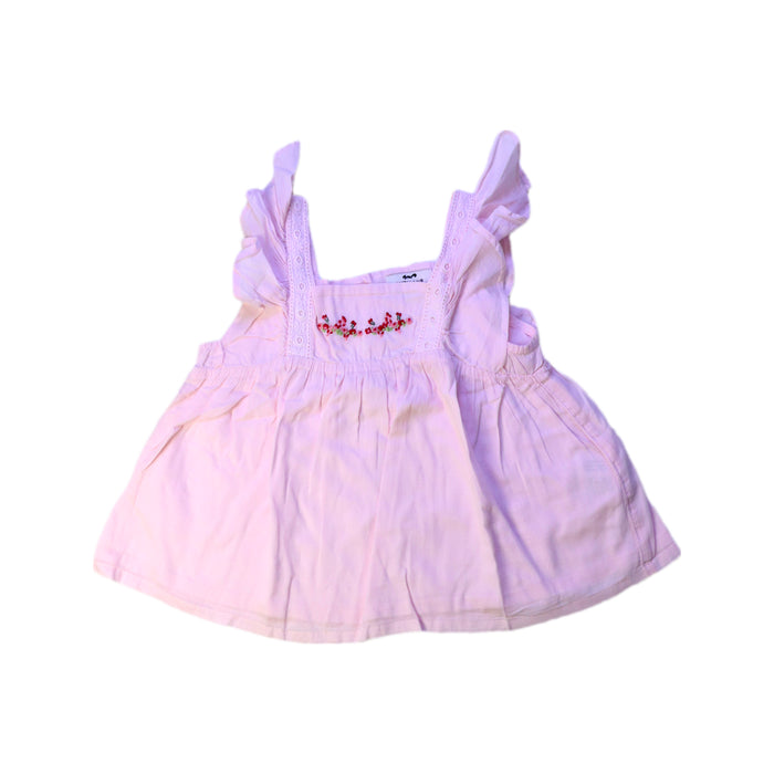A Pink Sleeveless Tops from Cyrillus in size 6T for girl. (Front View)
