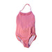 A Pink Swimsuits from Cyrillus in size 6T for girl. (Front View)