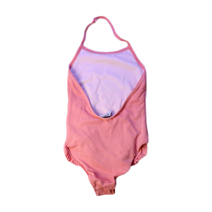 A Pink Swimsuits from Cyrillus in size 6T for girl. (Back View)