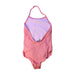 A Pink Swimsuits from Cyrillus in size 6T for girl. (Back View)