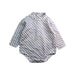 A Grey Long Sleeve Bodysuits from Armani Baby in size 3-6M for boy. (Front View)