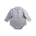 A Grey Long Sleeve Bodysuits from Armani Baby in size 3-6M for boy. (Back View)