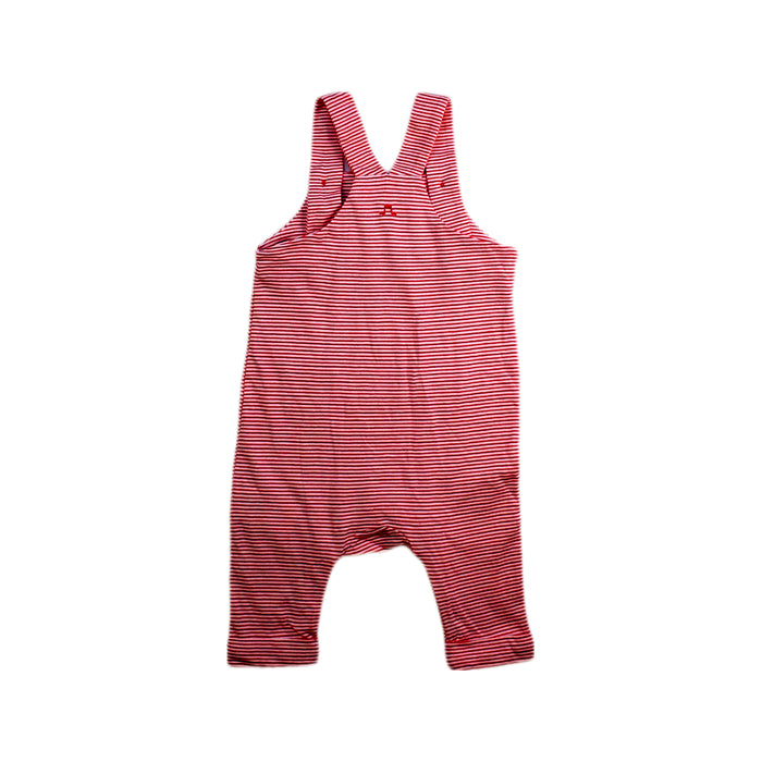 A Red Long Overalls from Chateau de Sable in size Newborn for boy. (Back View)