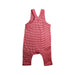 A Red Long Overalls from Chateau de Sable in size Newborn for boy. (Back View)