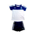 A Blue Shorts Sets from Adidas in size 3-6M for boy. (Front View)
