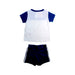 A Blue Shorts Sets from Adidas in size 3-6M for boy. (Back View)