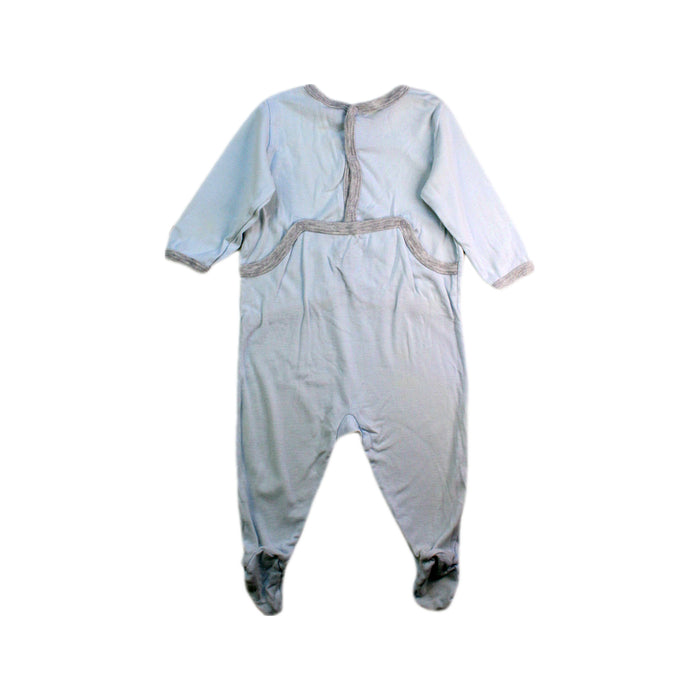 A White Onesies from Petit Bateau in size 3-6M for boy. (Back View)