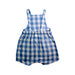 A Blue Sleeveless Rompers from Seed in size 12-18M for boy. (Back View)