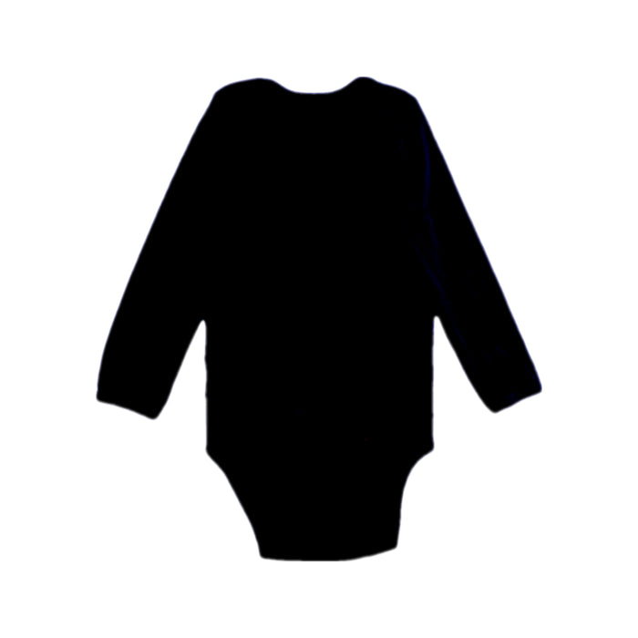 A Navy Long Sleeve Bodysuits from Molo in size 12-18M for boy. (Back View)