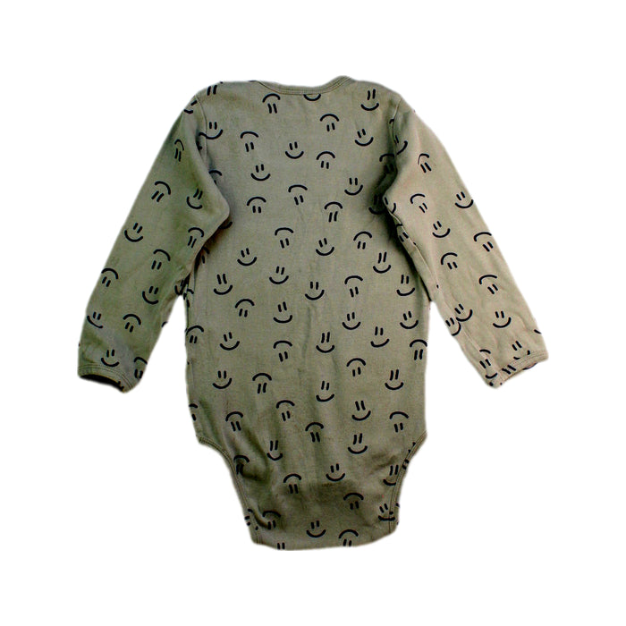 A Beige Long Sleeve Bodysuits from Molo in size 12-18M for boy. (Back View)