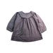 A Grey Long Sleeve Dresses from The Little White Company in size 0-3M for girl. (Front View)