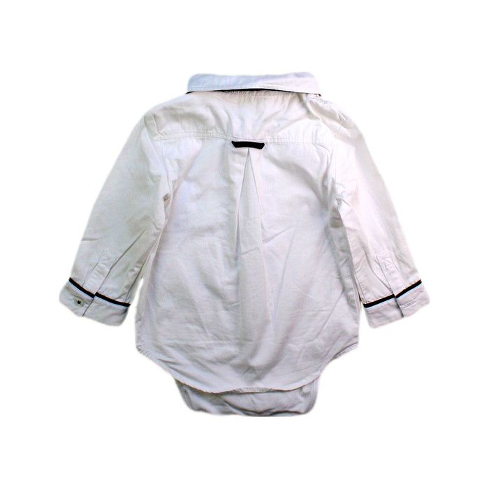 A White Long Sleeve Bodysuits from Karl Lagerfeld in size 6-12M for boy. (Back View)