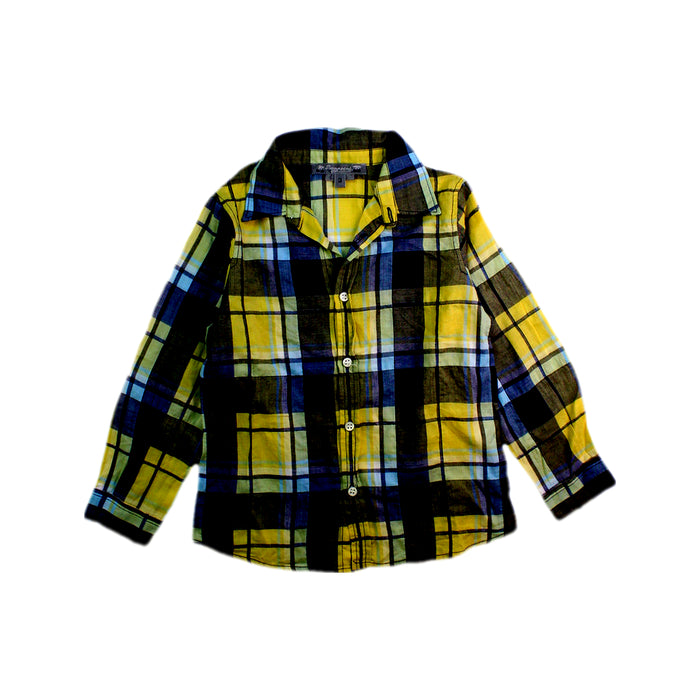 A Yellow Long Sleeve Shirts from Bonpoint in size 3T for boy. (Front View)
