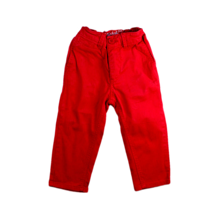 A Red Casual Pants from Chateau de Sable in size 12-18M for boy. (Front View)
