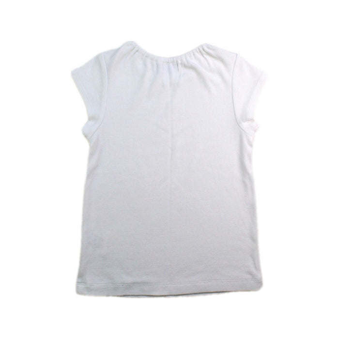 A White Short Sleeve T Shirts from Anna Sui in size 5T for girl. (Back View)