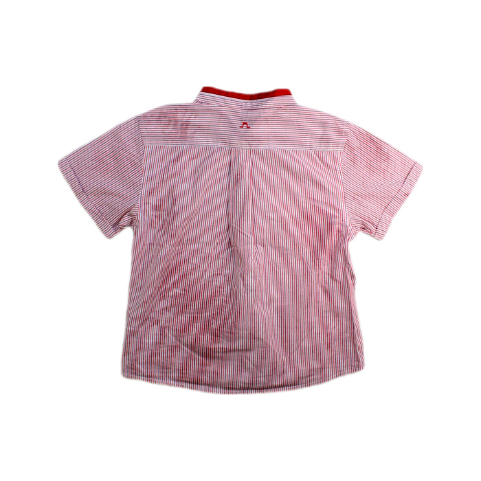 A Red Short Sleeve Shirts from Chateau de Sable in size 18-24M for boy. (Back View)