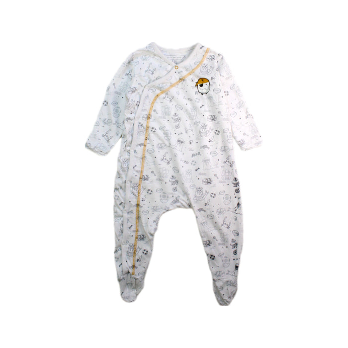 A White Onesies from Little Marc Jacobs in size 6-12M for boy. (Front View)