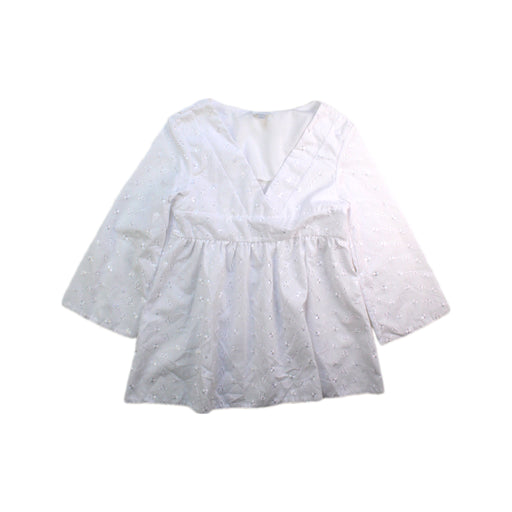 A White Long Sleeve Tops from Harrods in size 2T for girl. (Front View)