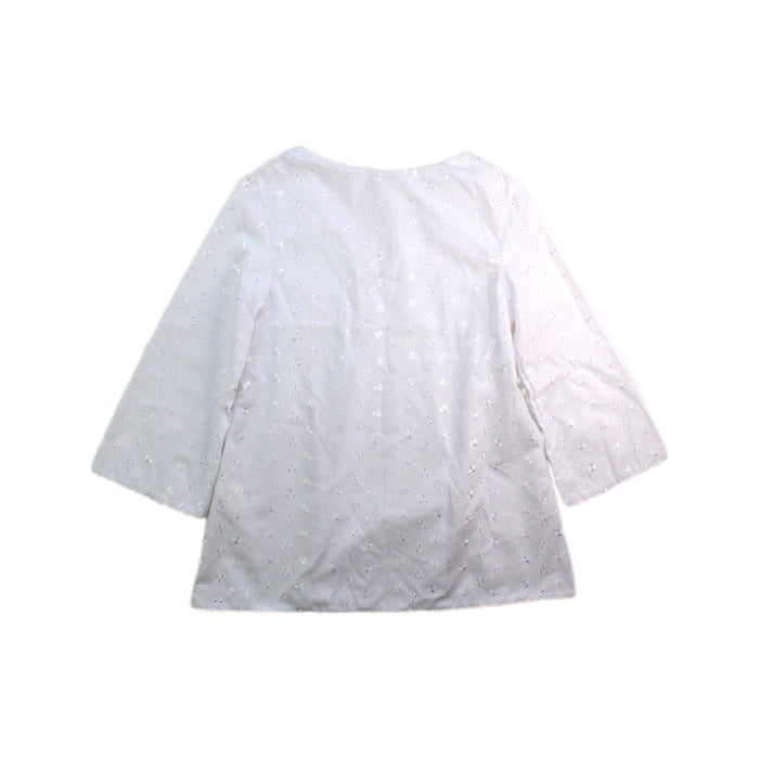 A White Long Sleeve Tops from Harrods in size 2T for girl. (Back View)