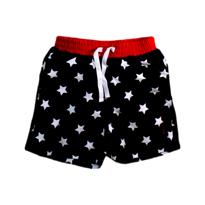 A Black Swim Shorts from Petit Bateau in size 12-18M for boy. (Front View)