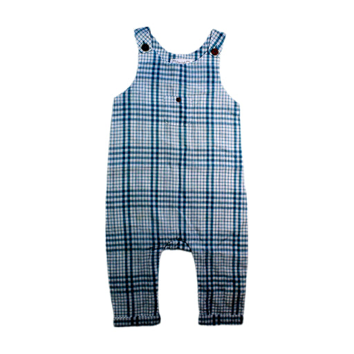 A Blue Long Overalls from Chateau de Sable in size 12-18M for boy. (Front View)