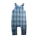 A Blue Long Overalls from Chateau de Sable in size 12-18M for boy. (Front View)