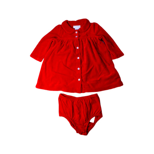 A Red Dress Sets from Ralph Lauren in size 3-6M for girl. (Front View)
