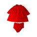 A Red Dress Sets from Ralph Lauren in size 3-6M for girl. (Back View)