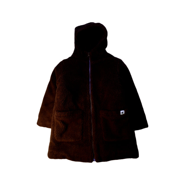 A Brown Zippered Sweatshirts from Hundred Pieces in size 8Y for neutral. (Front View)
