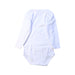 A White Long Sleeve Bodysuits from Petit Bateau in size 3-6M for boy. (Back View)