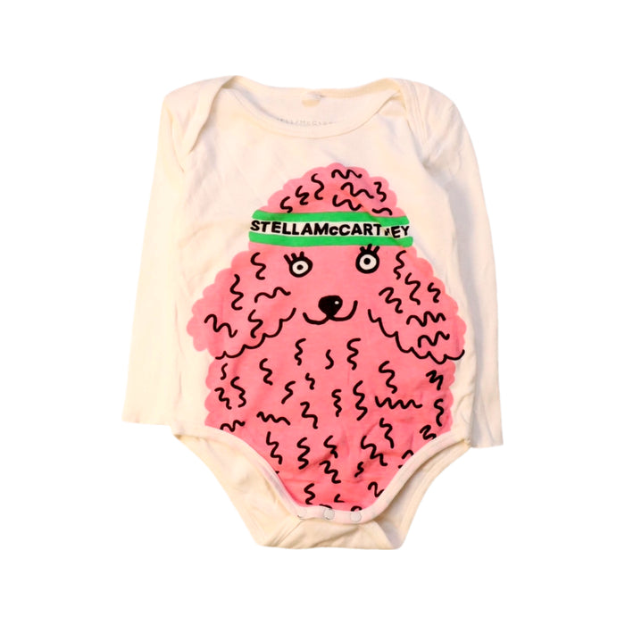 A White Long Sleeve Bodysuits from Stella McCartney in size 12-18M for girl. (Front View)