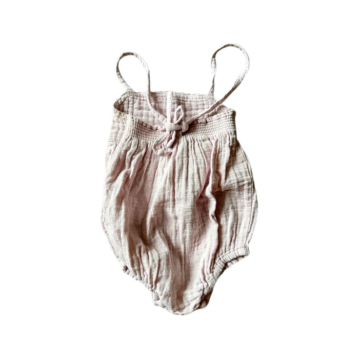 A Pink Sleeveless Rompers from Jamie Kay in size 6-12M for girl. (Back View)