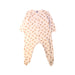A White Onesies from Petit Bateau in size 12-18M for girl. (Front View)