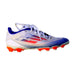 A White Cleats/Soccer Shoes from Adidas in size 9Y for boy. (Front View)