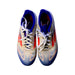 A White Cleats/Soccer Shoes from Adidas in size 9Y for boy. (Back View)