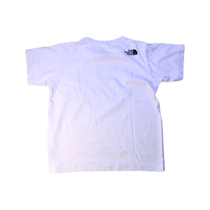 A White Short Sleeve T Shirts from The North Face in size 7Y for boy. (Back View)