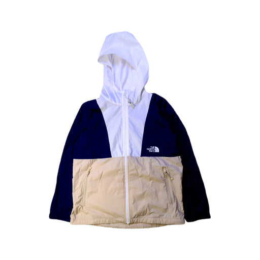 A Blue Lightweight Jackets from The North Face in size 10Y for neutral. (Front View)