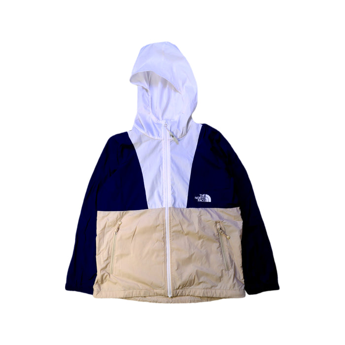 A Blue Lightweight Jackets from The North Face in size 10Y for neutral. (Front View)