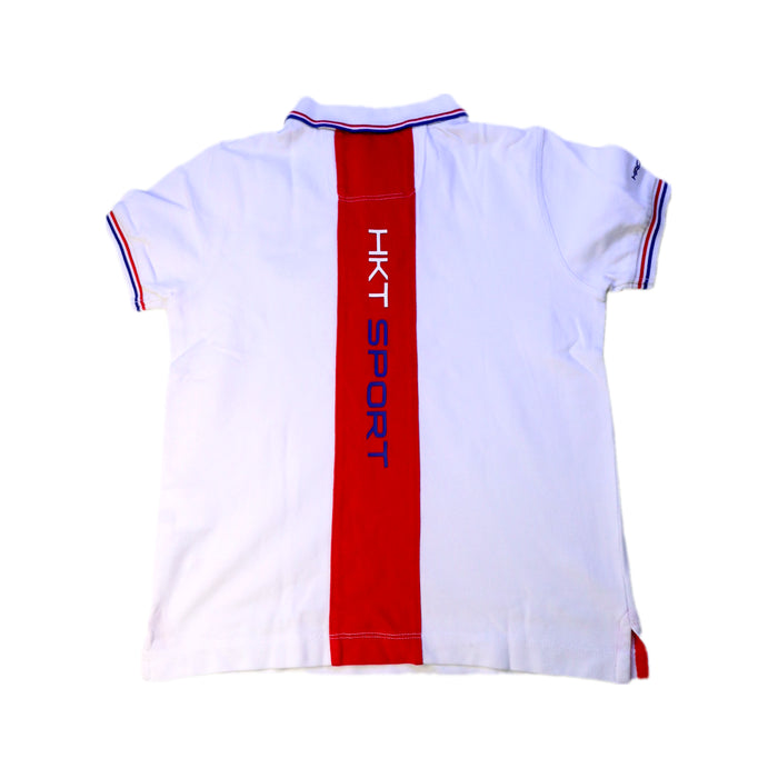 A White Short Sleeve Polos from Hackett x Aston Martin Racing in size 7Y for boy. (Back View)