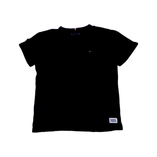 A Black Short Sleeve T Shirts from Tommy Hilfiger in size 12Y for boy. (Front View)