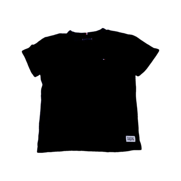 A Black Short Sleeve T Shirts from Tommy Hilfiger in size 12Y for boy. (Front View)