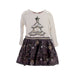 A White Long Sleeve Dresses from Monsoon in size 3T for girl. (Front View)