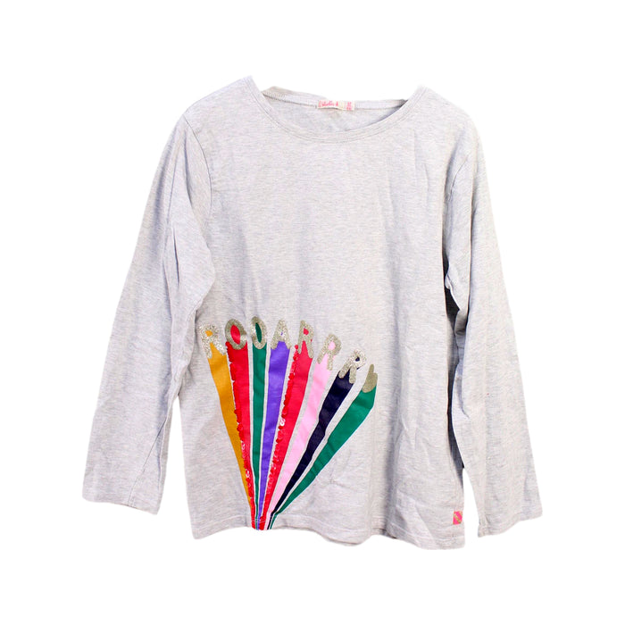 A White Long Sleeve T Shirts from Billieblush in size 12Y for girl. (Front View)