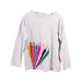 A White Long Sleeve T Shirts from Billieblush in size 12Y for girl. (Front View)